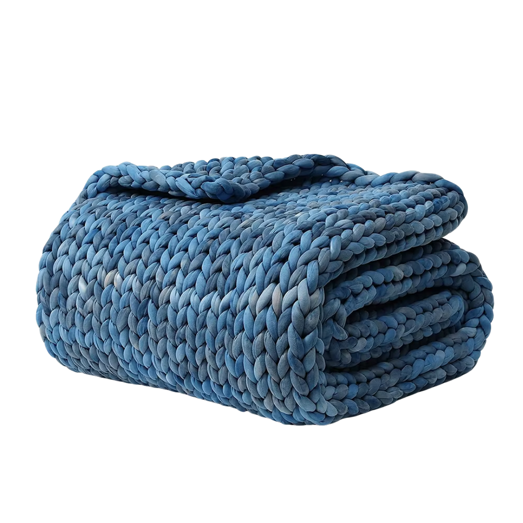 Thick Braided Knit Blanket
