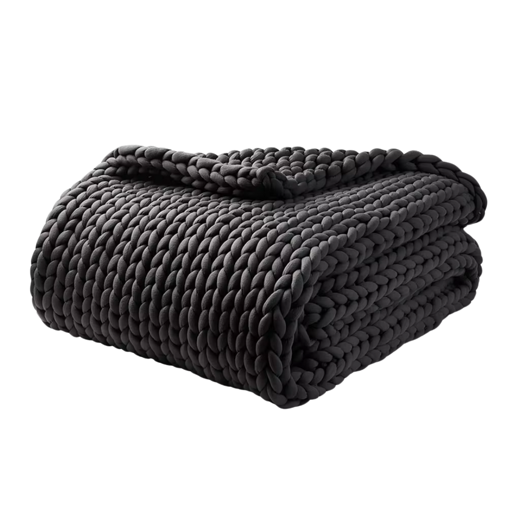 Thick Braided Knit Blanket