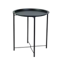 Minimalist Round Side Table – Foldable & Portable