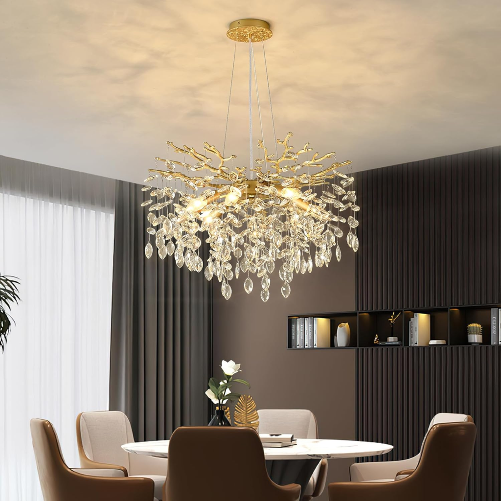 The Golden Willow Chandelier