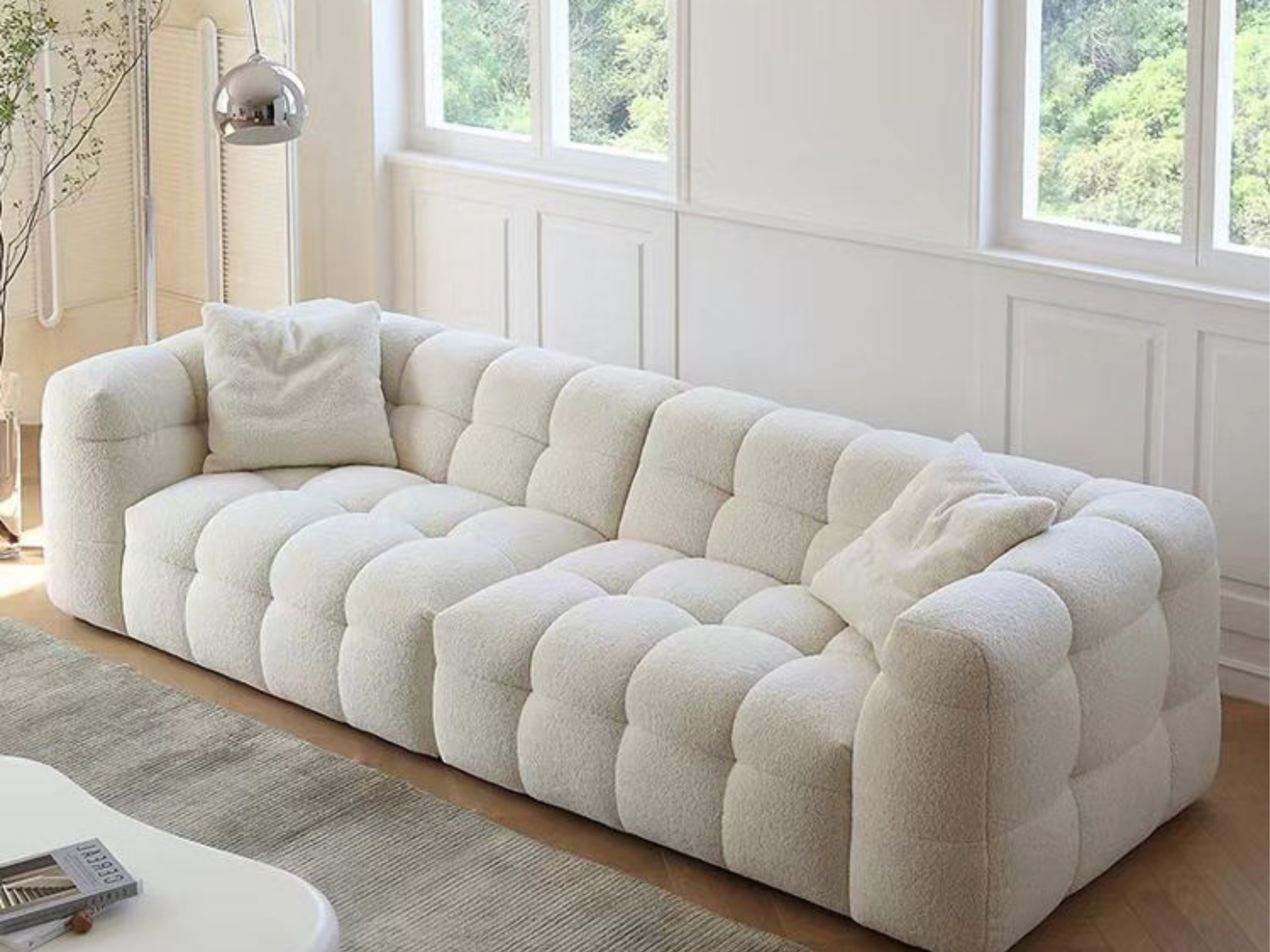 The Lumière Bouclé Sofa