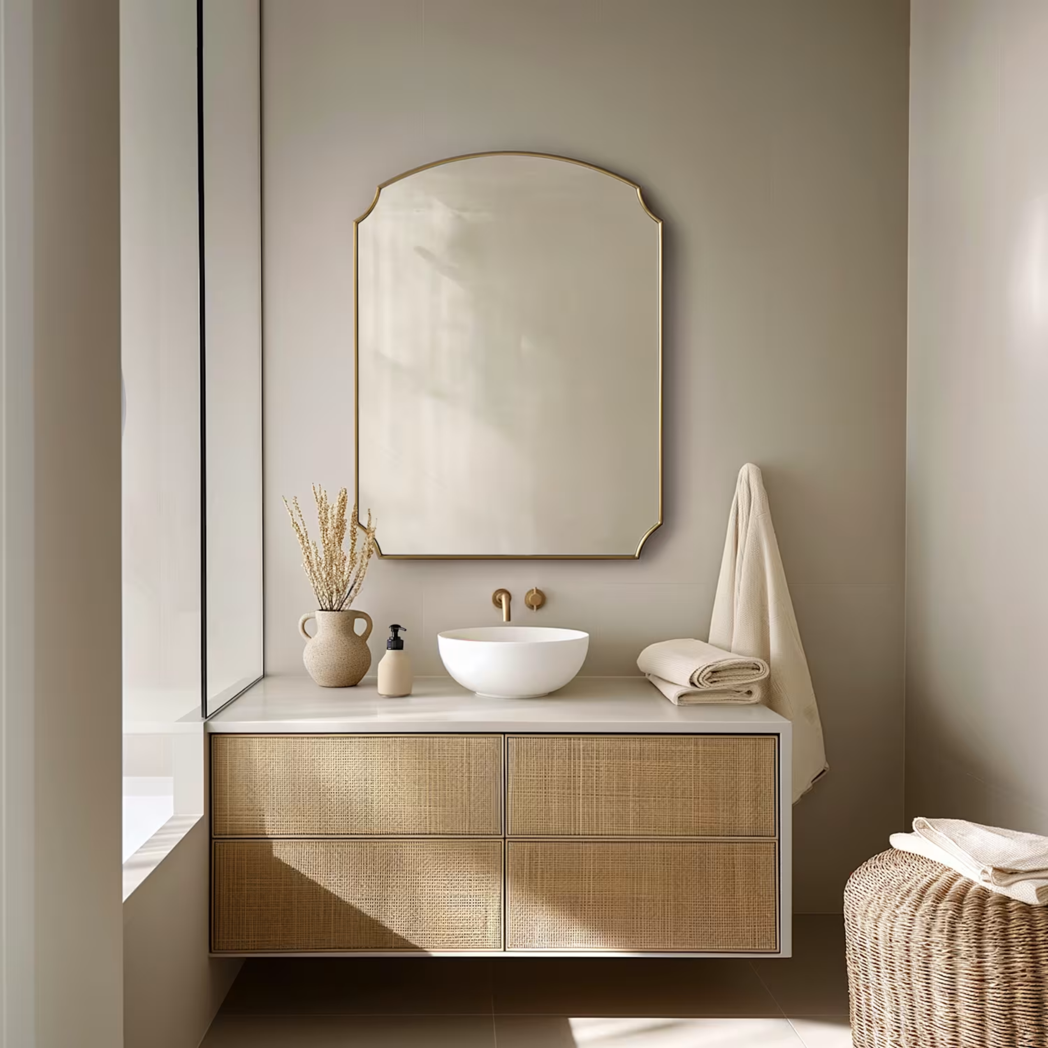 The Nouveau Crest Mirror