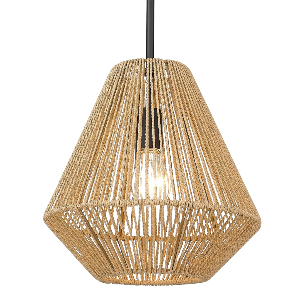 Boho Rattan Pendant Light