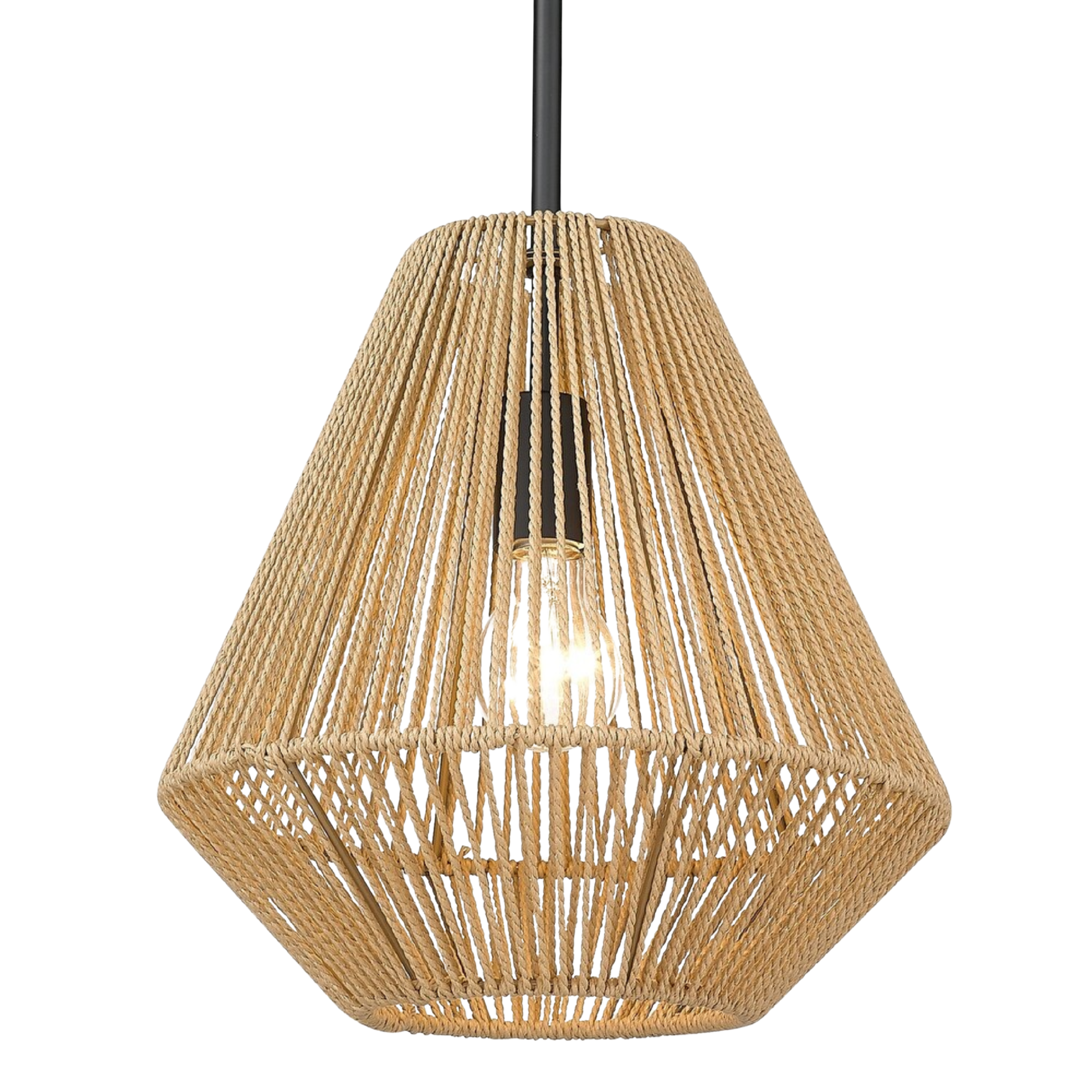 Boho Rattan Pendant Light